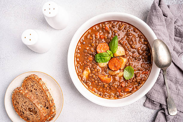 istock Traditional Spanish dish of lentil 2207508455