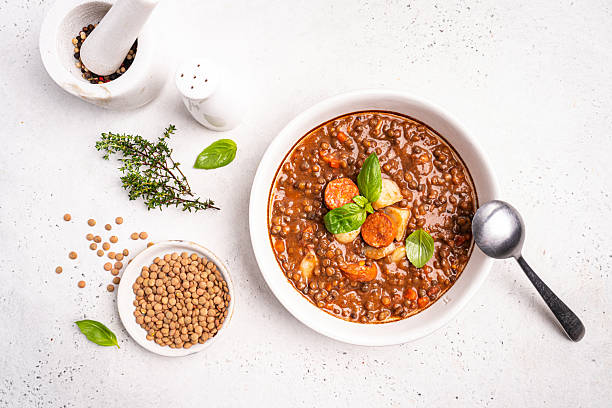 istock Traditional Spanish dish of lentil 2207508461