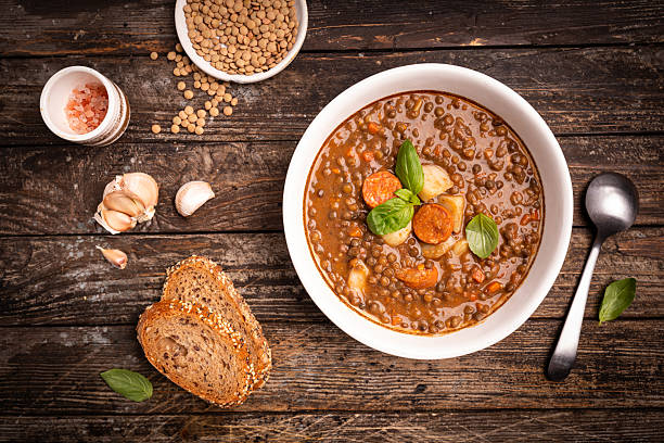 Traditional Spanish dish of lentil