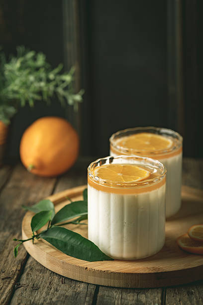 istock Dessert panna cotta with lemon 2207510112