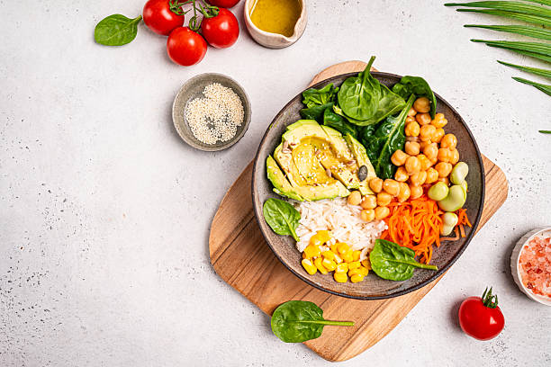 istock Poke bowl with shrimps 2207510286