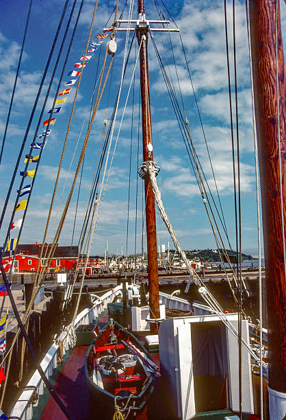 istock Nova Scotia - Lunenburg Schooner Vertical - 1985 2207513499