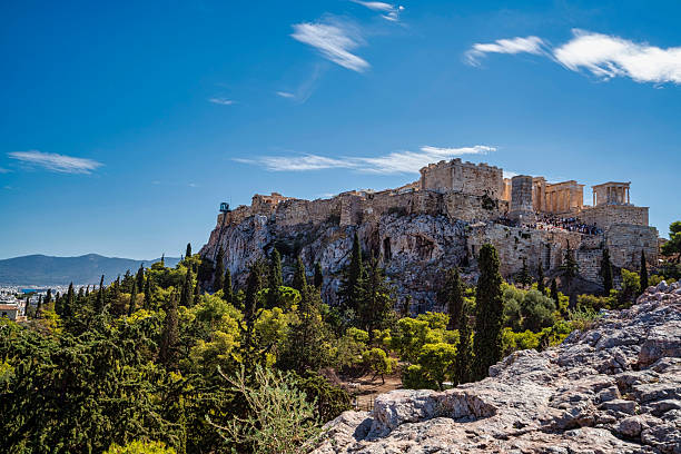 istock Acropolis hill view with Propylaea and Athena Nike temple 2207517960