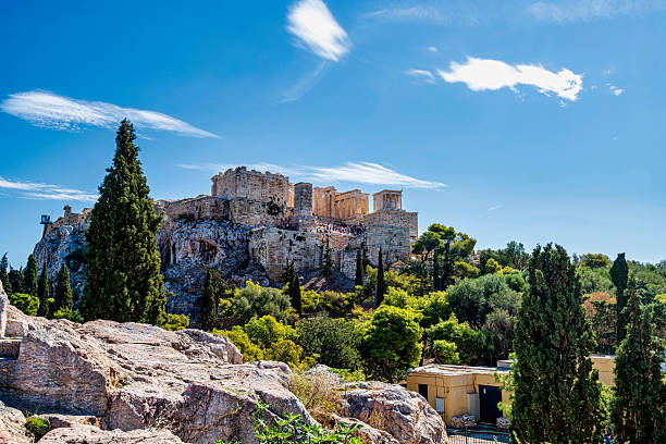 istock Acropolis hill view with Propylaea and Athena Nike temple 2207517963
