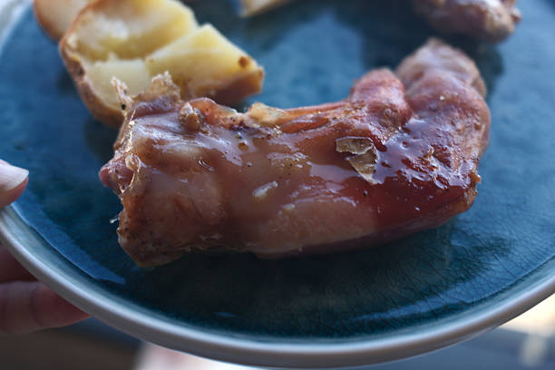 cooked pork feed as delicacy gourmet food ready to eat