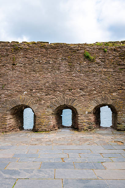 istock Dartmouth castle's interior showing stone walls and archways in devon, england 2207533670