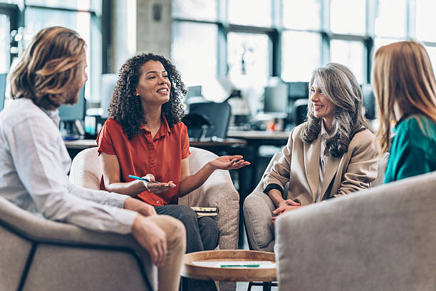istock Small group business people having a meeting 2207537824