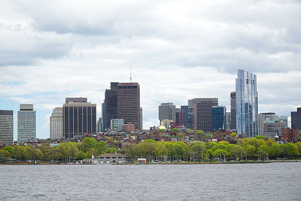 istock Boston skyline in spring season from Charles river 2207552111
