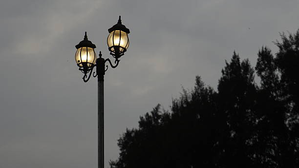 istock Classic Street Lamp Against a Cloudy Sky 2207554461