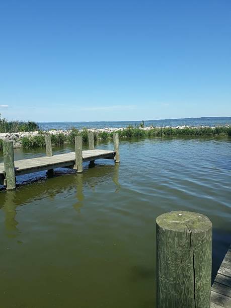 istock Two Docks and Breakwater on Lake Winnebago; Oshkosh, Wisconsin 2207565351
