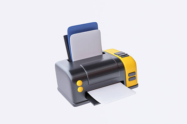 Printer isolated on white