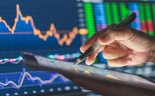 istock Stockmarket and financial technology integrated Chart,graph with cryptocurrency decentralize financial  selective them invest in cryptocurrency bitcoin and other coin trading in new business asset world investment 2207572951