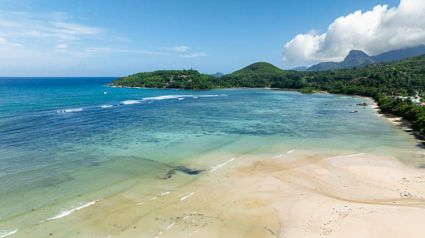 istock Tropical landscape with beautiful sandy beach. Seychelles, Mahe. 2207577631