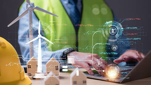 istock Green Energy Planning Miniature Wind Turbine Digital Future Sustainable Engineering Clean Tech For Bright Tomorrow Explore Renewable Energy, Smart Homes, And Environmental Planning Through Technology 2207579843