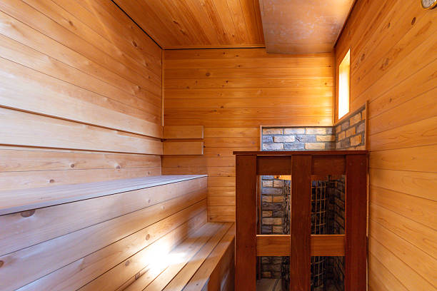 istock Private sauna on rooftop balcony at home 2207598276