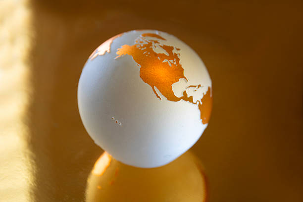 Globe ;  highlighting North america
