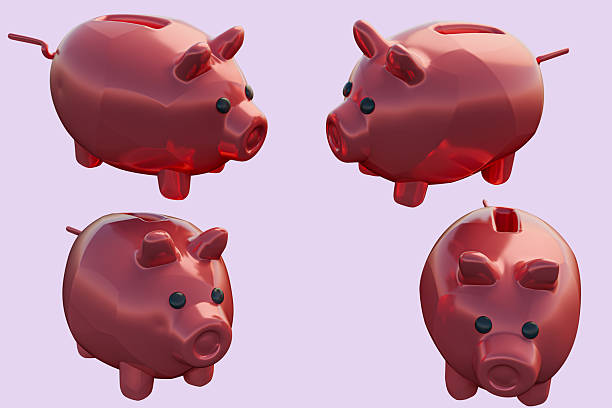 istock 3d financial piggy bank. 2207603011