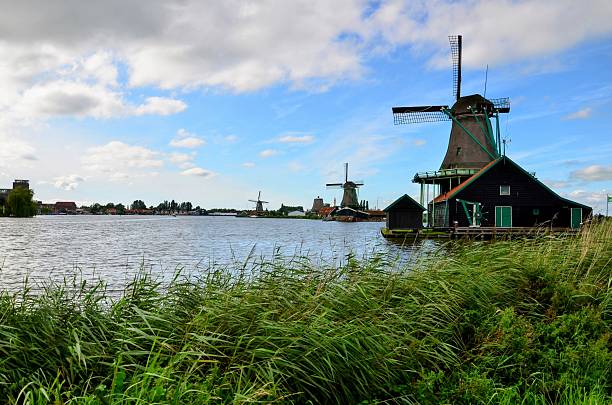 istock Traditional Windmills at Zaanse Schans on a Breezy Afternoon 2207606580
