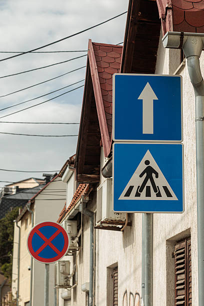 istock pedestrian crossing sign 2207607231
