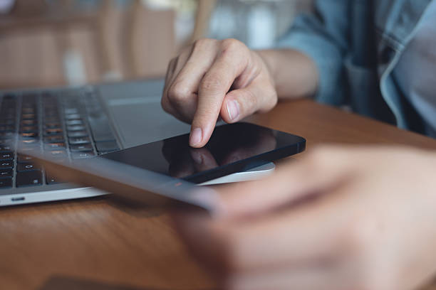 istock Online banking, digital payment, e-transaction concept. Woman using mobile phone and credit card for internet payment, digital wallet, e-commerce, financial technology 2207608292