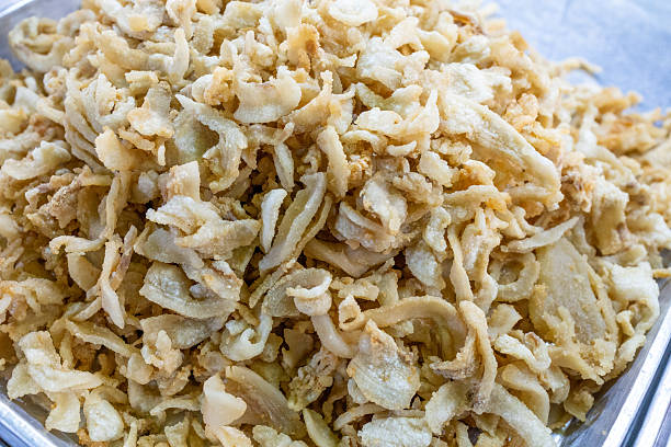 istock Top view of Fried pork rinds, focus selective 2207612215
