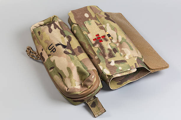 istock Military tactical textile pouch for individual first aid kit 2207613230