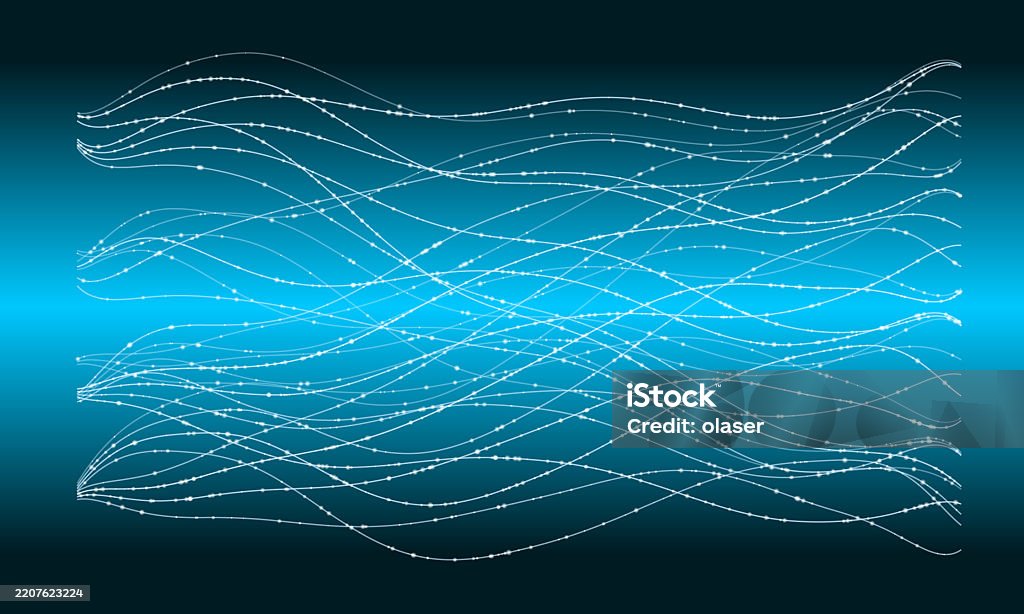 Wave Pattern Gradent A Dynamic Wave Pattern Featuring Smooth Luminous Lines Against A ...