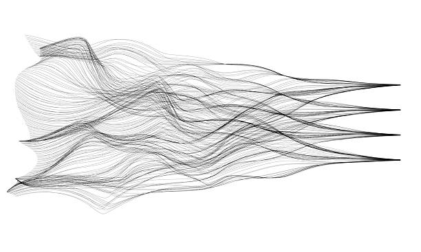 istock Flowing lines and curves, creating a sense of movement and fluidity into groups 2207623333