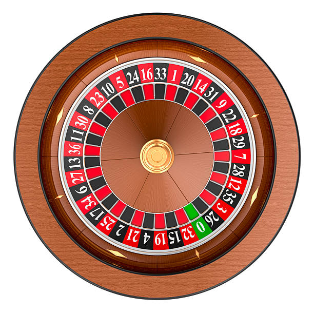 istock Casino Roulette, top view. Professional roulette wheel, 3D rendering 2207628265