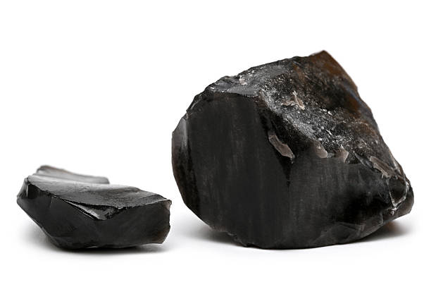 istock Pieces of natural black obsidian 2207631017