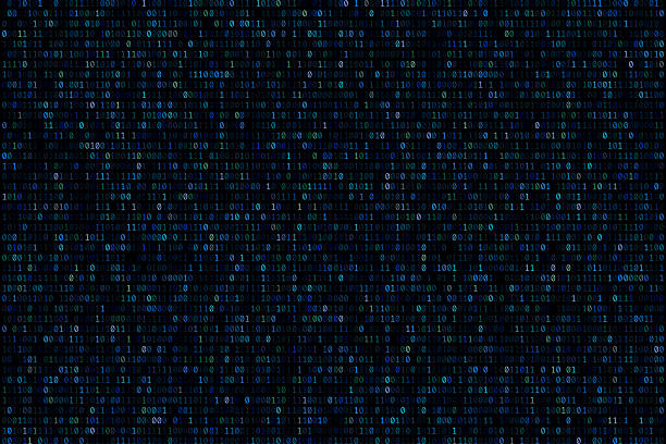 Digital binary code background features a seamless pattern of colours 1s and 0s, evoking a high-tech matrix atmosphere. Digital binary code background features a seamless pattern of colours 1s and 0s, evoking a high-tech matrix atmosphere binary code stock illustrations