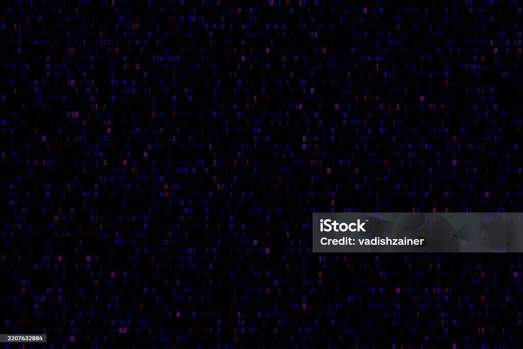 Binary Feature Vector Digital Binary Code Background Features A Seamless Pattern Of Colours ...