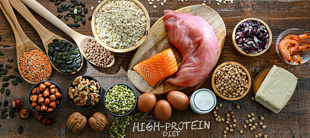 istock Food products rich in protein. High-protein diet 2207637028