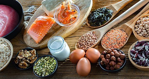 istock Food products rich in protein. High-protein diet 2207637069