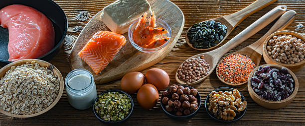 istock Food products rich in protein. High-protein diet 2207637094
