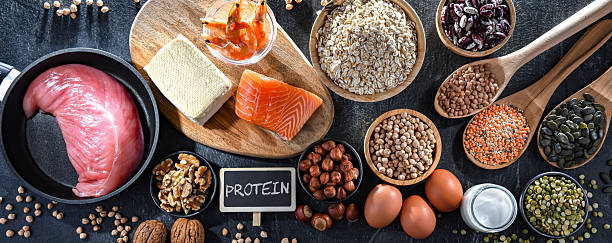 istock Food products rich in protein. High-protein diet 2207637134