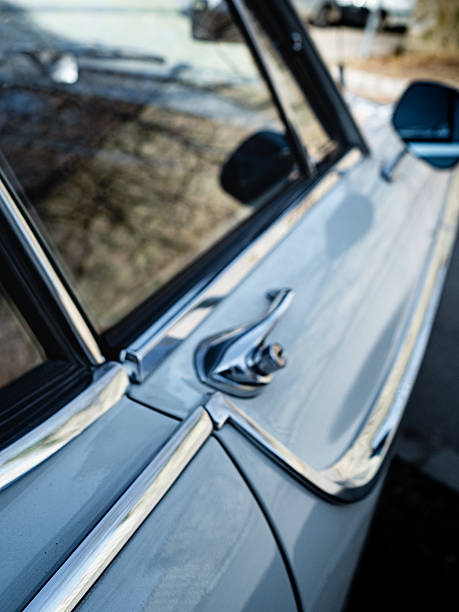 istock Volvo old timer car, retro vechicle 1960, white car 2207640526