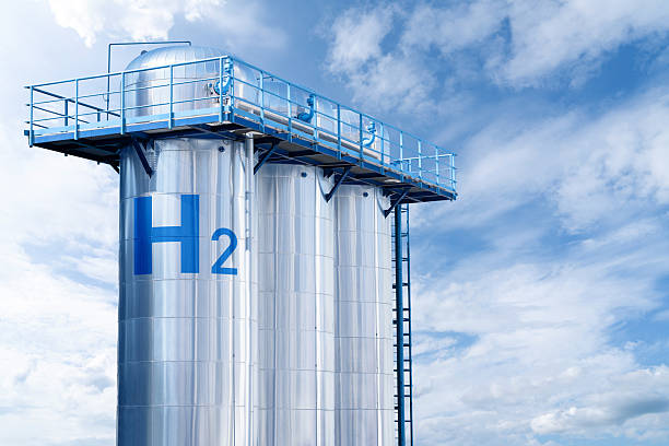 istock Hydrogen factory with energy storage concept 2207641333