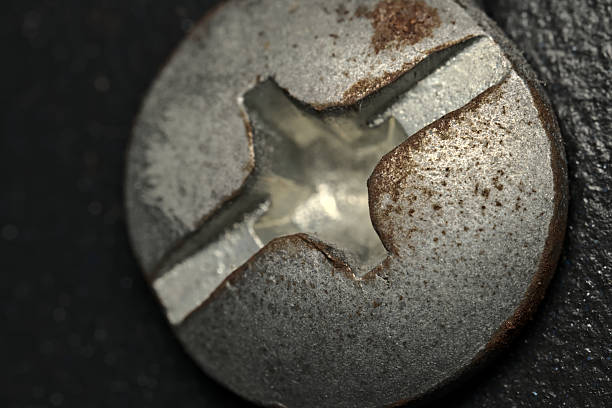 istock Close up of rusty screws 2207649860
