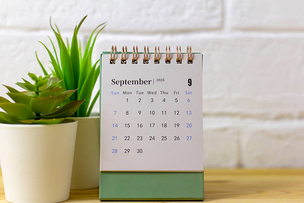 istock Hello September 2025 Desk calendar for planning. 2207656893
