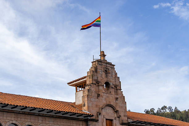 istock The flag of Cusco City in Peru 2207664710