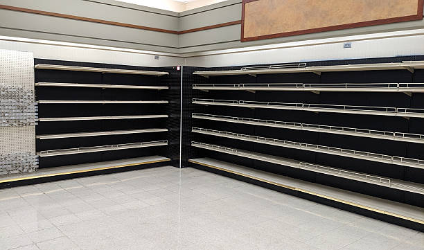 istock Vacant Shelves in a Store 2207666883