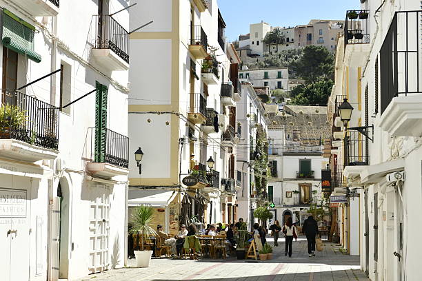 The Spanish culture of the old town of  Dalt Vila, Eivissa.