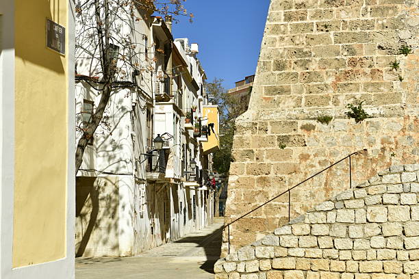 Ibiza Castle fortified walls very close to Dalt Vila, Eivissa.