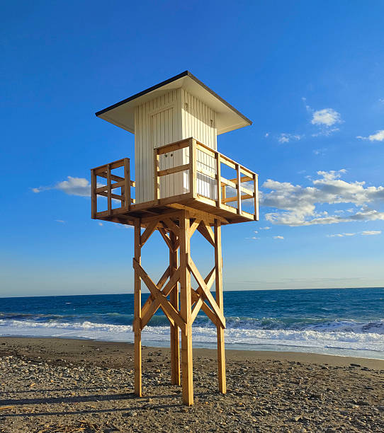 Lifeguard Tower on a Beach in Spain