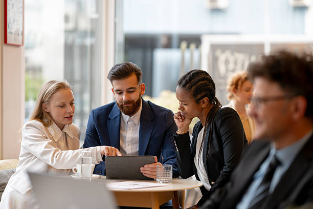 istock Morning vibes in a business lounge bar. 2207677717