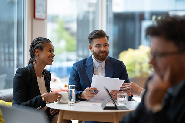 istock Morning vibes in a business lounge bar. 2207677723