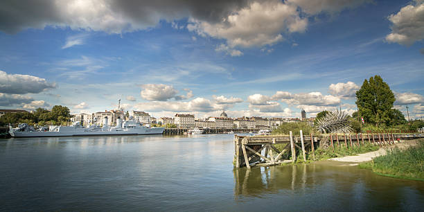 View of the Loire and the Terasse des Vents from the Quai des Antilles.
