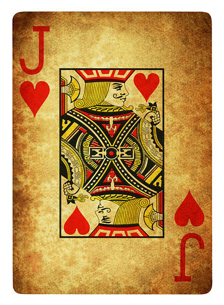 istock Jack Of Hearts Vintage playing card - Isolated 2207682768
