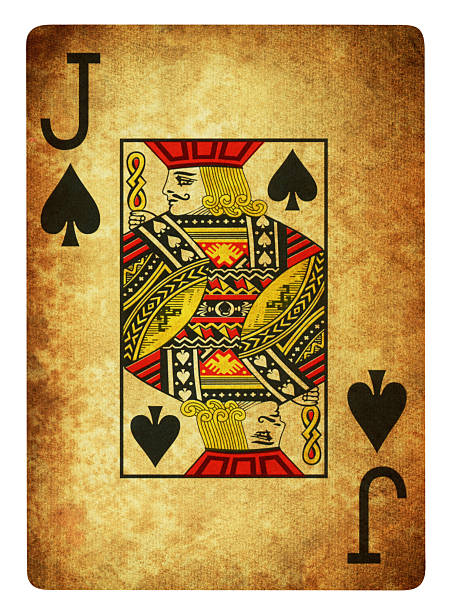istock Jack Of Spades vintage playing card - Isolated 2207682799